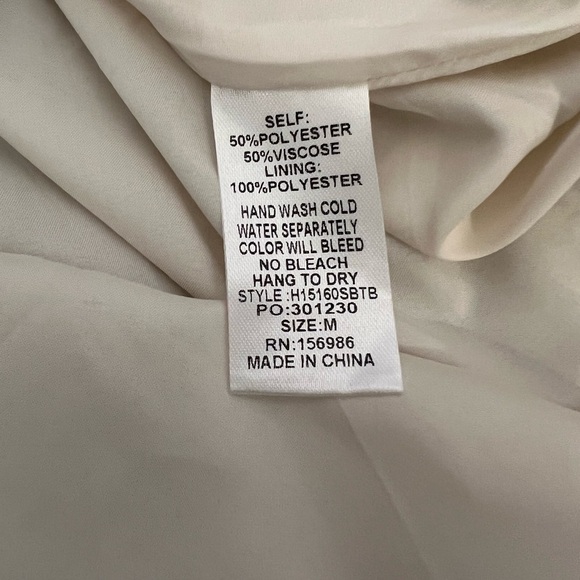 Baltic Born Jeanne Pleated Midi Skirt Cottagecore Boho Blue and Pearl SZ M - Picture 8 of 10